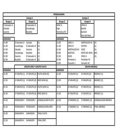 Torneo invierno el salvador 2012 pre benjamines
