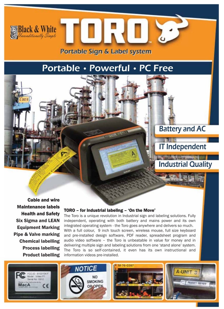 DuraLabel Toro Portable Printers