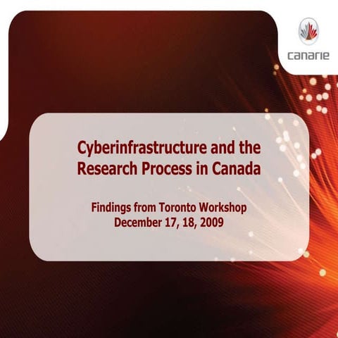 Cyberinfrastructure and the Research Process in Canada
