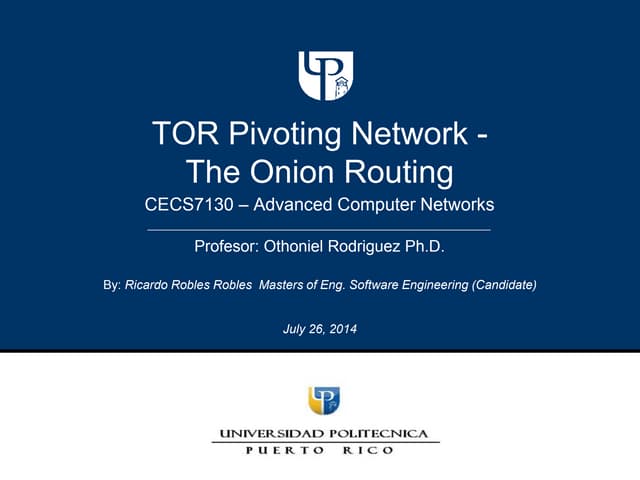 Tor Pivoting Networks Share 