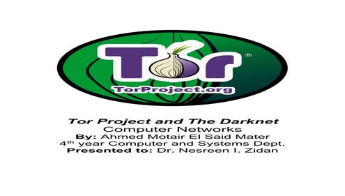 Tor project and Darknet Report