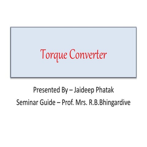 Torque converter