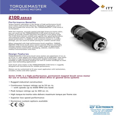 Torque systems 2100_series_specsheet