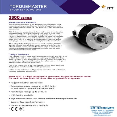 Torque systems 3500_series_specsheet