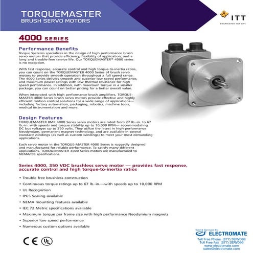 Torque systems bmr4000_specsheet