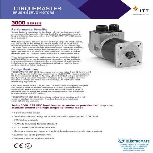 Torque systems bnr3000_specsheet