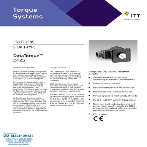 Torque systems dt25_specsheet
