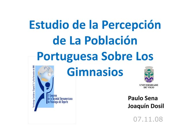 Estudio de la percepción de la población portuguesa sobre los gimnasios