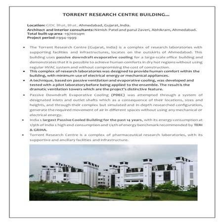 Torrent research building spa