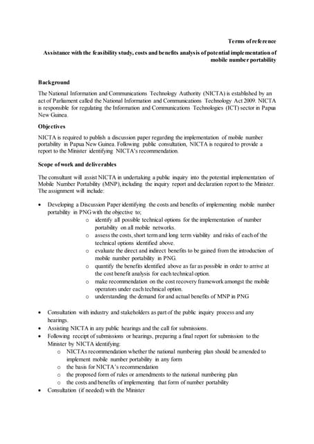 To rs for number portability assignment finclean