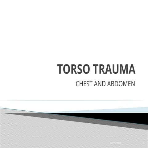 The chest trauma | PPTX