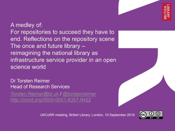 The once and future library - reimagining the national library as infrastruct...