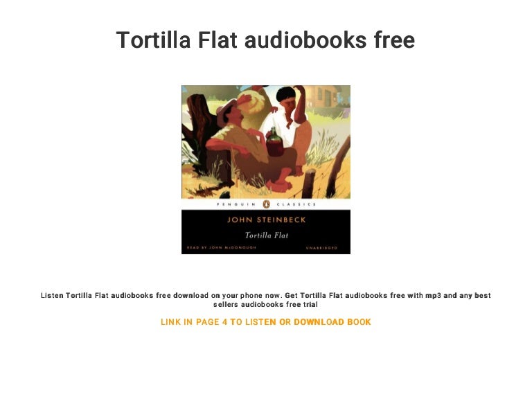 tortilla flat john steinbeck free download Tortilla flat audiobooks free.