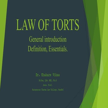 Tort introduction 