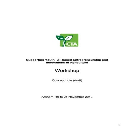 Workshop Concept Note