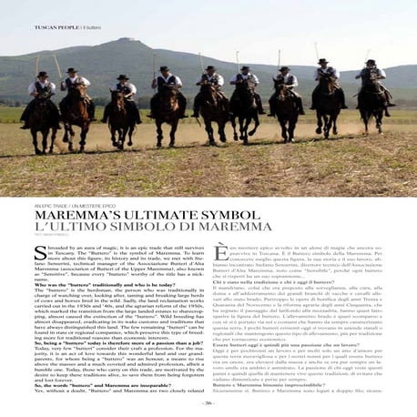 Toscana e chianti news ago 2011   intervista butteri d'alta maremma