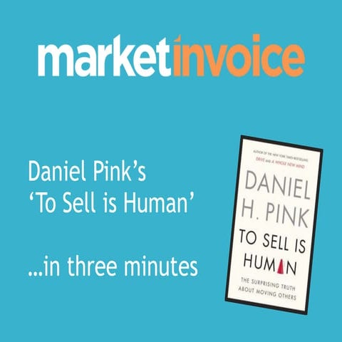 Daniel Pink's To Sell is Human