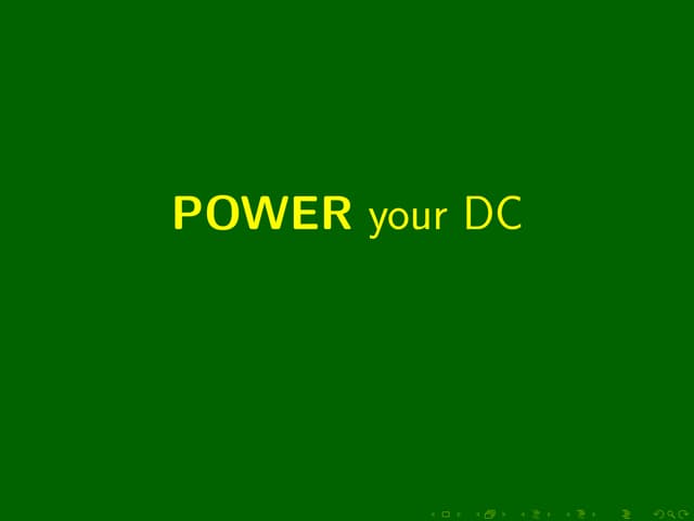 DevOps Days Kyiv 2019 -- Power your PC // Toshaan Bharvani