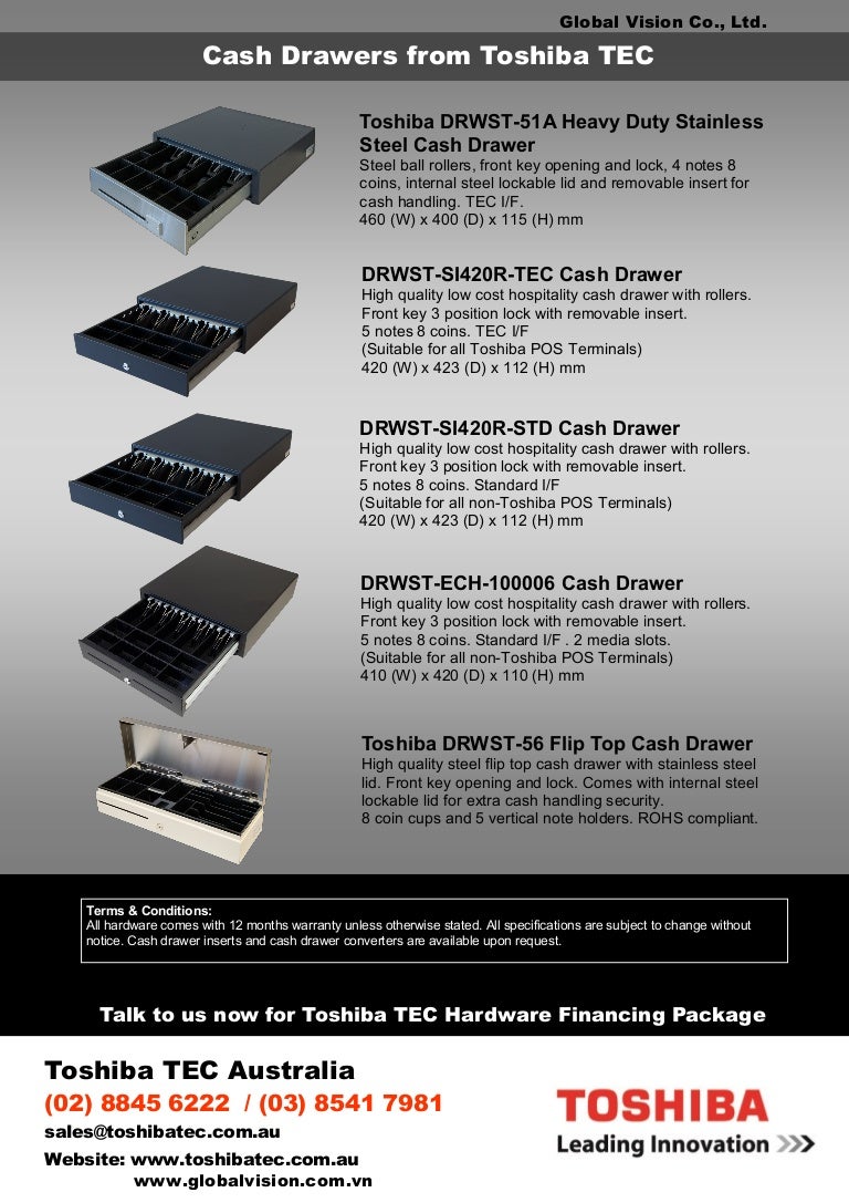 Toshiba Tec Cash Drawer