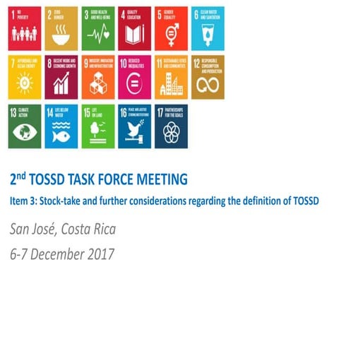 TOSSD: Item 3, session Stock-take and further considerations regarding the de...