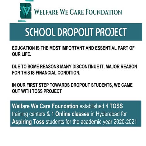 TOSS DROPOUT PROJECT .pptx