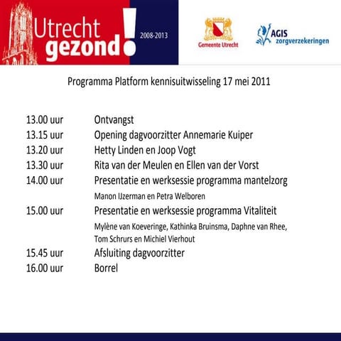 Totaalpresentatie kennisuitwisseling 17 mei 2011