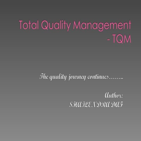 Total quality-management-tqm