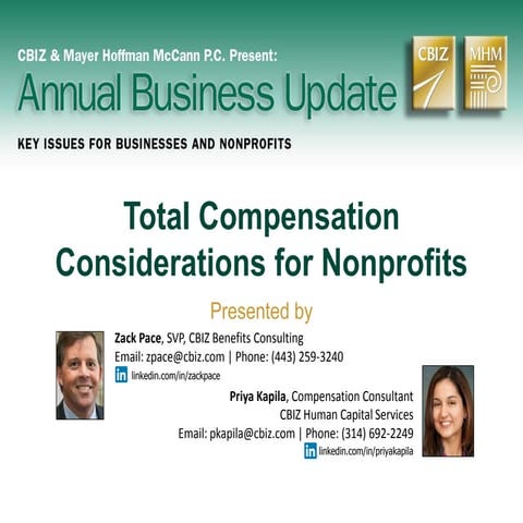 Total Compensation Considerations for Nonprofits