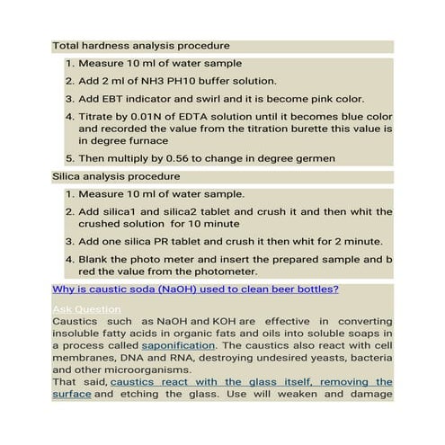 Total hardness and silica analysis procedure.pdf