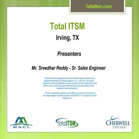 Total ITSM's Presentation