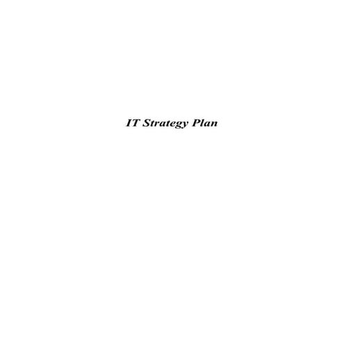 Total_IT_Strategy_Plan_Sample for IT Manager