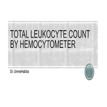 Total leukocyte count