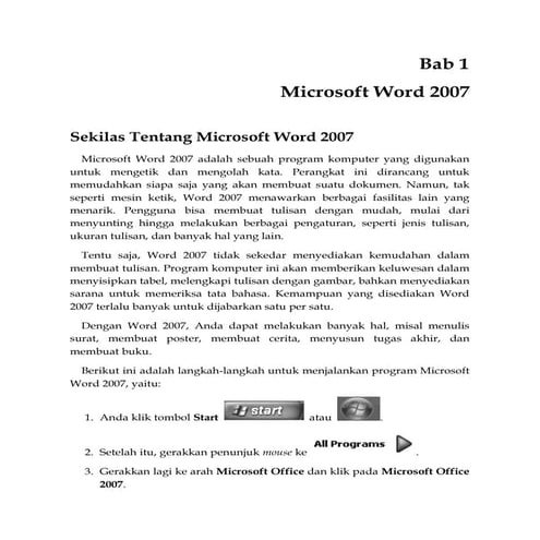Belajar Mandiri Microsoft Office 2007