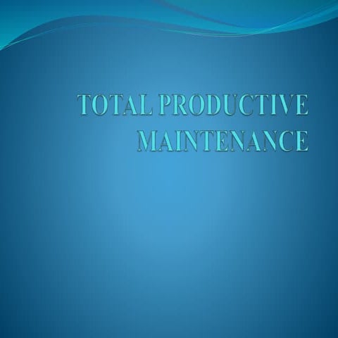 Total productive maintenance