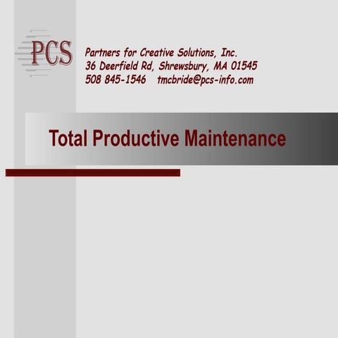 Total productive maintenance