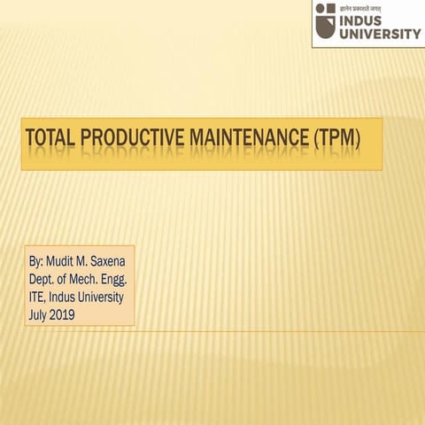 Total productive maintenance