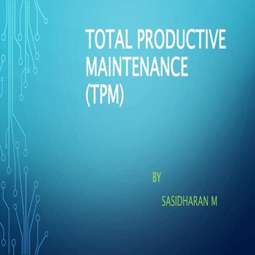 Total productive maintenance