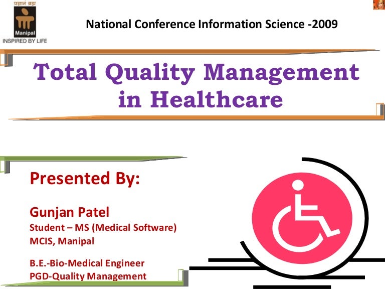 Total Quality Management in Healthcare