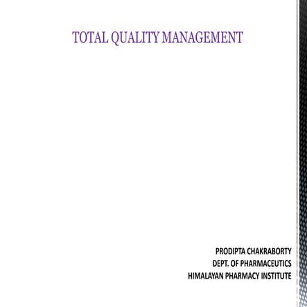 Total quality management