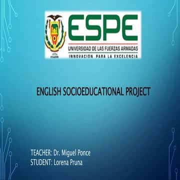Total quality management  english socioeducational project