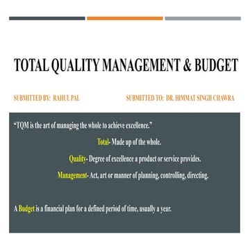 TOTAL QUALITY MANAGEMENT, BUDGET & COST CONTROL.pptx