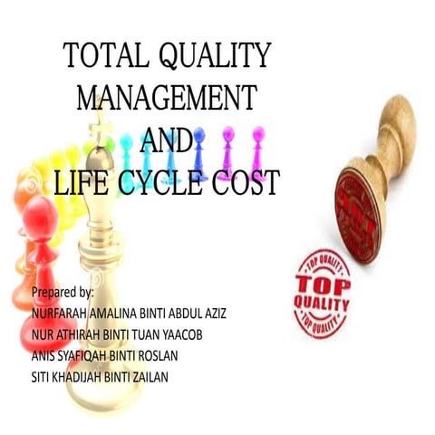 Total quality management (tqm) final