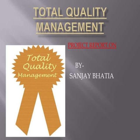 Total Quality Mgt