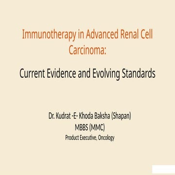 renal cell carcinoma of human cancer of kidney | PPTX