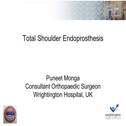 Total shoulder replacement