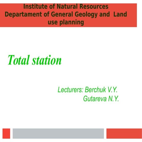 Total station For Btech Engineering Students