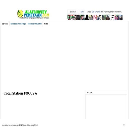 Total station focus 6   alat survey pemetaan 