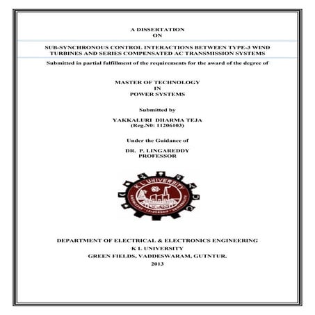 sub-synchronous interactions between type 3 wind turbine using fuzzy logic