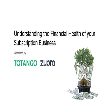 Understanding the Financial Health of your Subscription Business