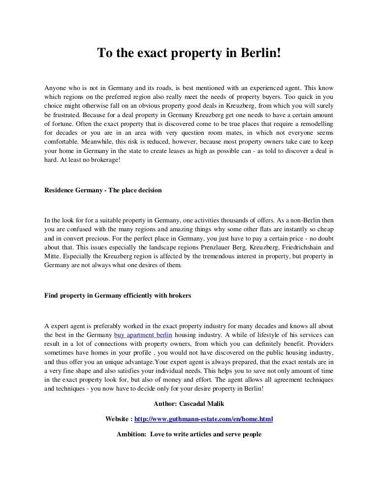 buy apartment berlin